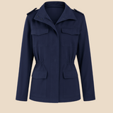 Kurtka damska casualowa z kieszeniami i zamkiem błyskawicznym