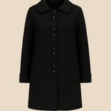 Elegancki płaszcz damski z kołnierzem – klasyczny płaszcz z guzikami