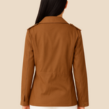 Kurtka damska casualowa z kieszeniami i zamkiem błyskawicznym