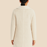 Miękki płaszcz damski z futerkiem – elegancki płaszcz z kołnierzem na chłodne dni