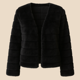 Kurtka damska z miękkiego futerka – elegancka krótka kurtka na chłodne dni