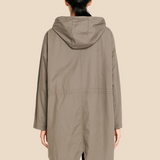 Długi płaszcz damski z kapturem – lekki płaszcz przeciwdeszczowy na wiosnę i jesień