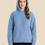 Damska pluszowa bluza z kapturem i uszami misia