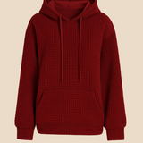 Bluza damska z kapturem z ciepłej dzianiny