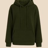 Bluza damska z kapturem z ciepłej dzianiny