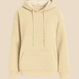 Bluza damska z kapturem z ciepłej dzianiny