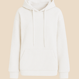 Bluza damska z kapturem z ciepłej dzianiny