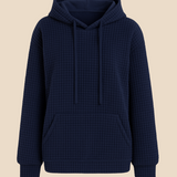 Bluza damska z kapturem z ciepłej dzianiny