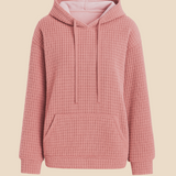 Bluza damska z kapturem z ciepłej dzianiny