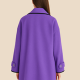 Stylowe ponczo damskie z kapturem i guzikami – eleganckie okrycie na jesień i zimę