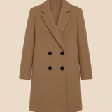 Elegancki płaszcz damski dwurzędowy – klasyczny płaszcz na jesień i zimę
