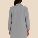 Elegancki płaszcz damski dwurzędowy – klasyczny płaszcz na jesień i zimę