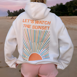 Bluza damska hoodie oversize Let’s Watch the Sunset