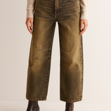 Damskie jeansy straight leg z wysokim stanem