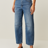 Damskie jeansy straight leg z wysokim stanem