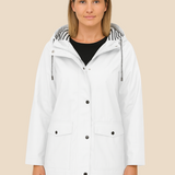 Kurtka przeciwdeszczowa damska z kapturem – lekka parka na wiosnę i jesień