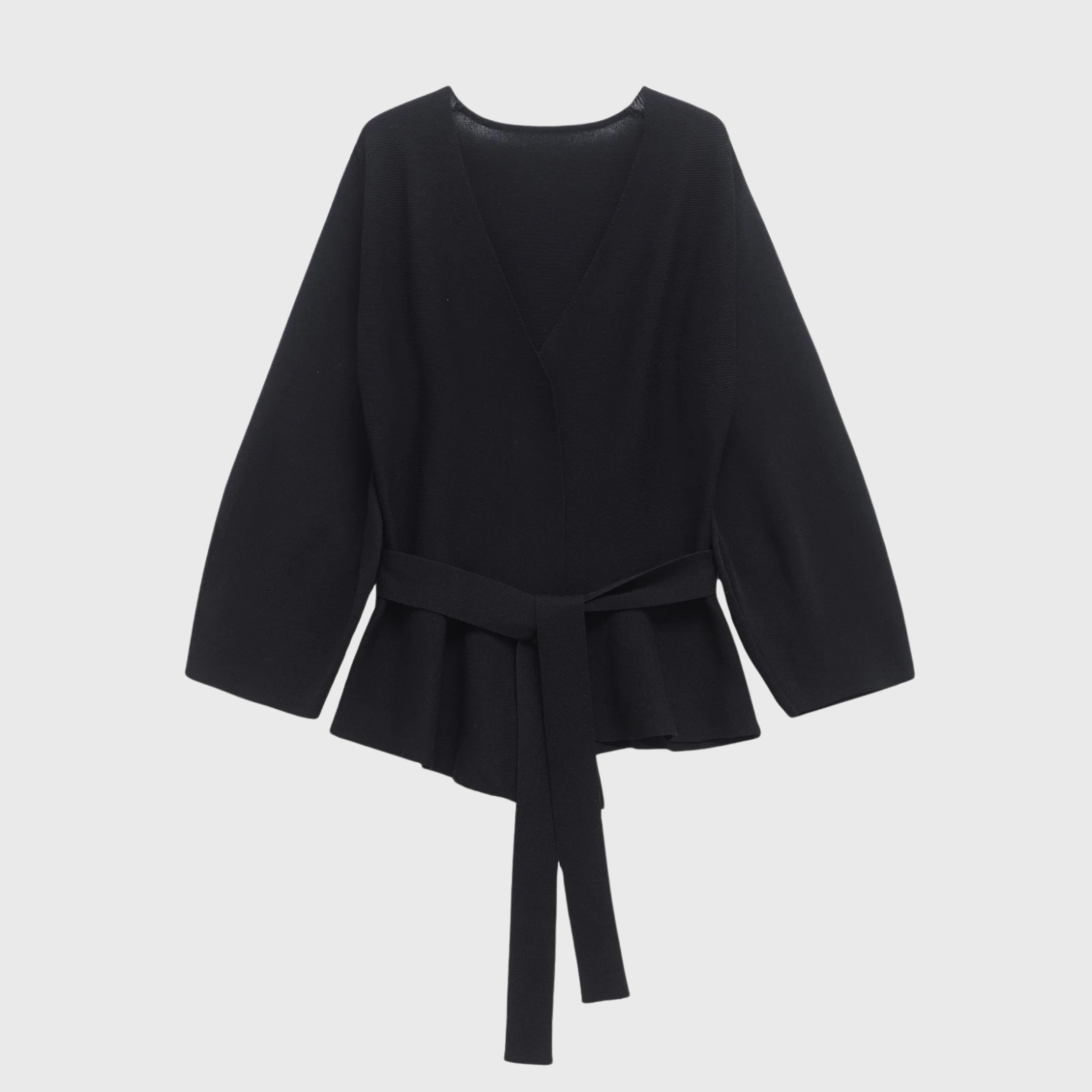 Damska elegancka bluzka z wiązaniem w talii i dekoltem V