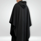 Ciepłe ponczo z kapturem z miękkiego polaru