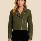 Kurtka damska zamszowa ramoneska – stylowa kurtka biker na każdą porę roku