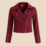 Kurtka damska zamszowa ramoneska – stylowa kurtka biker na każdą porę roku