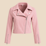 Kurtka damska zamszowa ramoneska – stylowa kurtka biker na każdą porę roku