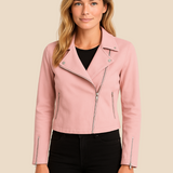 Kurtka damska zamszowa ramoneska – stylowa kurtka biker na każdą porę roku