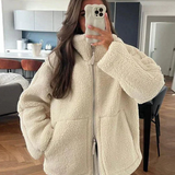 Kurtka teddy oversize z miękkiego futerka