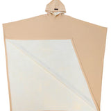 Ciepłe ponczo z kapturem z miękkiego polaru