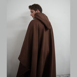 Damskie ponczo z kapturem i miękkim wykończeniem