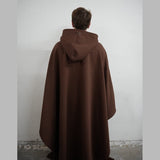 Damskie ponczo z kapturem i miękkim wykończeniem