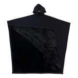 Damskie ponczo z kapturem i miękkim wykończeniem