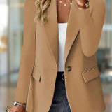 Elegancka marynarka damska z jednorzędowym zapięciem