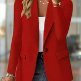 Elegancka marynarka damska z jednorzędowym zapięciem