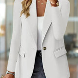 Elegancka marynarka damska z jednorzędowym zapięciem