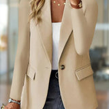 Elegancka marynarka damska z jednorzędowym zapięciem