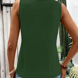 Letni top damski bez rękawów z dekoltem V