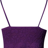 Koronkowy top damski na ramiączkach – elegancki i zmysłowy crop top
