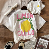 T-shirt damski LIMONCELLO z nadrukiem cytryny – styl casual