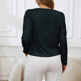 Elegancka marynarka damska z cekinami