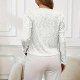 Elegancka marynarka damska z cekinami