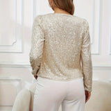 Elegancka marynarka damska z cekinami