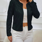 Elegancka marynarka damska z cekinami