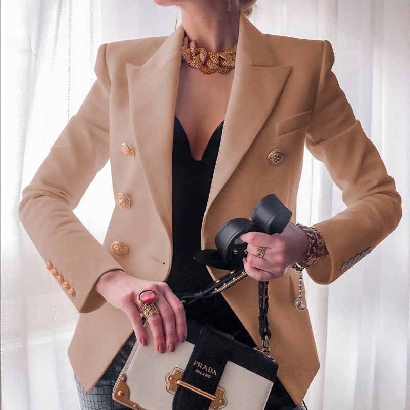 Marynarka damska dwurzędowa elegancka z guzikami
