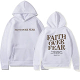 Bluza damska hoodie oversize Faith Over Fear