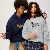 Bluza unisex z kapturem i haftem pieska