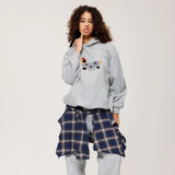 Bluza unisex z kapturem i haftem pieska