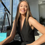 Damska klasyczna kamizelka garniturowa z guzikami