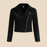 Kurtka damska zamszowa ramoneska – stylowa kurtka biker na każdą porę roku
