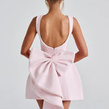 Sukienka mini z gorsetową górą i zdobionym dołem