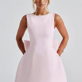 Sukienka mini z gorsetową górą i zdobionym dołem